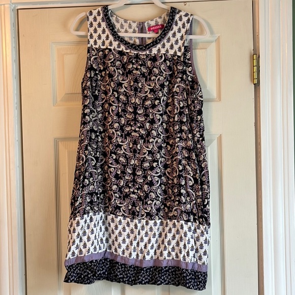 indiska Dresses & Skirts - 💥BOGO💥 Purple and Black Sleeveless Mini Sundress
